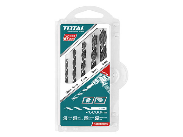 Bộ 5 Mũi Khoan Gỗ - Total TACSD7055