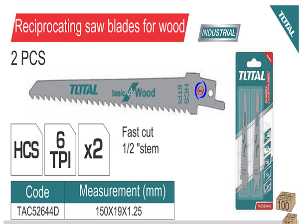 Bộ Lưỡi Cưa Kiếm (Cưa Gỗ) - Total TAC52644D